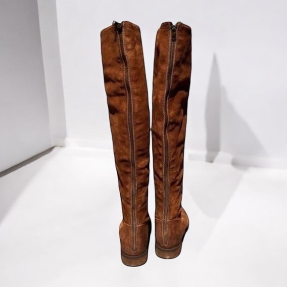 🌻NEW Born Borman Knee High Distressed Rust Copper Leather Boots Size 6 - Picture 2 of 13